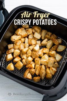 air fryer crispy potatoes in an air fryer