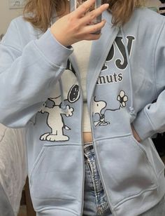 Snoopy Peanuts Cartoon Zip Up Hoodie Outfit Poster Art Design