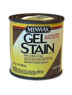 a can of minwax gel stain on a white background