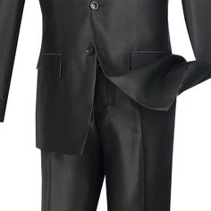 SKU: S2RR-4-BLACK Slim Fit 2 Piece Suit includes Blazer and Pants Notch Lapel with Contrast Trim 2 Button Side Vents Flat Front Pants, Un-Hemmed Bottoms for Alteration Ease Shiny Sharkskin More Colors Available SIZE SUGGESTION The Slim Fit suit/tuxedo has a narrow cut without much excess fabric, leading to a tighter fit than Regular Fit. If you normally wear Regular Fit, we suggest you choose one size (2 inches) larger than your measured chest size. For example, if the chest size is 44", you'll be ordering 46" Chest - 40 Waist. Fabric Fine Poly/Rayon, Wrinkle Resistant Care Instructions Dry Clean Only Package Dimensions 20 x 16 x 2 Inches Shipping Weight 3 Pound(s) Place of Manufacture Imported Suit Tuxedo, 2 Piece Suit, Flat Front Pants, Slim Fit Suit, Men's Suit, Slim Fit Men, Contrast Trim, Chest Size, Mens Suits