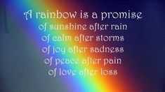 Sunshine After Rain, God's Promise, After Rain, Rainbow Connection, Life Quotes Love, Love Rainbow, Baby Quotes, Gods Promises