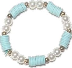 Light Blue Beaded Casual Jewelry, Casual Adjustable Blue Pearl Bracelet, Casual Turquoise Bracelets With Large Beads, Adjustable Light Blue Jewelry With Spacer Beads, Casual Light Blue Round Bead Jewelry, Casual Light Blue Round Beaded Jewelry, Casual Light Blue Jewelry With Colorful Beads, Casual Blue Pearl Bracelet With Round Beads, Trendy Blue Stretch Bracelet With Spacer Beads