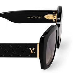 LOUIS VUITTON® - Lv Empreinte Square Sunglasses - Black Lv Empreinte, Cute Glasses Frames, Glam Office, Louis Vuitton Gifts, Black Sunglasses Square, Brand Sunglasses, Louis Vuitton Empreinte, Cute Glasses, Cute Car Accessories