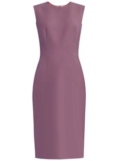 Krew High Quality Sheath Dress - Many Colors – Caeli Couture High Neck Long Dress, Timeless Dress, Plain Dress, Novelty Fabric, Closet Goals, Coral Dress, Lilac Dress, Straight Dress, Night Wear