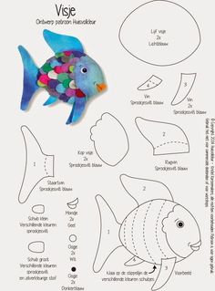 paper fish with different shapes and sizes