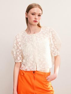 Composition : Shell: Polyester 62% + Nylon 38% Lining: Polyester 100%Color : WhiteCountry of Origin : CHINA Chic Polyamide Tops For Spring, Sheer Polyamide Tops For Spring, Elegant Spring Polyamide Tops, Top Blouse, Composition, Top Outfits, China, Lace, Clothes For Women