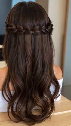 Discover a variety of trendy homecoming hairstyles for all hair lengths - from medium to long and everything in between Whether you have easy short hair or flowing long locks find inspiration for elegant updos chic shoulder-length styles straight hair ideas simple black hair looks curly hairdos and more Perfect your homecoming look with these stunning hair ideas Hairstyles For Medium Length Hair Dance, Hairstyles For Medium Length Hair For A Dance, Homecoming Hairstyles Dark Brown Hair, Hairstyles For Prom Medium Length Brown Hair, Hoco Hair Medium Length Brown, Cute Easy Hoco Hairstyles, Hair Looks Curly, Hair Ideas Simple, Hairstyles For Shoulder Length Curly Hair