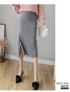 Brand Name: SURMIITROSilhouette: PencilMaterial: AcrylicMaterial: CottonDecoration: NoneOrigin: CN(Origin)Waistline: Natural FactorsPattern Type: SolidDresses Length: Mid-CalfAge: Ages 18-35 Years OldFabric Type: KnittingGender: WOMENModel Number: WSKR1478Style: Casualseason: spring summer Gray Pencil Skirt For Fall, Knee-length Winter Office Pencil Skirt, Casual Knee-length Pencil Skirt For Winter, Stretch Midi-length Winter Bottoms, Elegant Stretch Pencil Skirt For Winter, Casual Solid Pencil Skirt For Winter, Knee-length Pencil Skirt For Winter, Casual Winter Stretch Pencil Skirt, Long Pencil Skirt