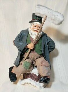 Find many great new & used options and get the best deals for CUTE!! Off Duty Santa Claus Chimney Sweeper 12" Christmas Figurine at the best online prices at eBay! Free shipping for many products! Preparing For Christmas, Cute Santa Claus, Cute Santa, Thomas Kinkade