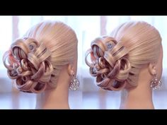 Пучок "Каменный цветок" | Авторские причёски | Лена Роговая | Hairstyles by REM | Copyright © - YouTube Haircut Tip, Curly Wedding Hair, Clipuri Video, Fancy Hairstyles, Hair Collection