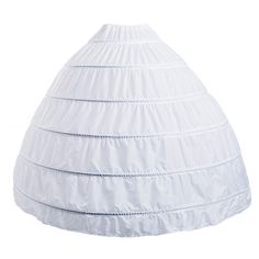 PRICES MAY VARY. ✔【Excellent Material】 This 6 hoop skirt is made of imported 210T polyester fabric, Soft and comfortable, with the thicken 6 hoops, which has super load-bearing capacity, can take care of and fix the gowns very firmly. ✔【Adjustable Waistline】This crinoline petticoat has a drawstring and elastic waist circumference of 24.4-41.3in. It is suitable for most women and girls' ball gowns from US 2 to 20W. Floor-length petticoat is approximately 40in. The largest circle diameter is 43 in Crinoline Wedding Dress, Skirt Types, Tiana Costume, Cinderella Gown, Hoop Petticoat, Cannon Ball, Petticoat Skirt, Missy Dresses, Basque Waist