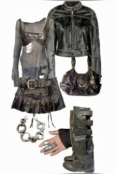 #emo #y2k #fashion #outfits Punk Y2k Outfits, Juno Outfit, Making Oc, Y2k Fashion Outfits, Clothes Upcycling, Wwe Shield, Fashionista Outfits, Top Corset, Emo Y2k