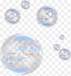 soap bubbles floating in the air on a transparent background, hd png clipart