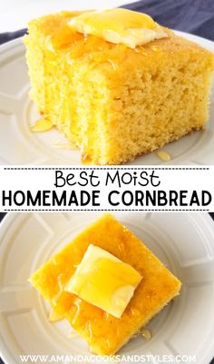 the best moist homemade cornbread recipe is made with only 3 ingredients and it's ready to be eaten