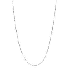 "Add a classic touch to your look with this sterling silver rolo-chain necklace.Click here for more PRIMROSE jewelry.CHAIN DETAILS Type: rolo Length: 18 in. Width: 1.24 mm Weight: .98 grams Clasp: spring-ring Metal: sterling silver Finish: polished Size: 18"". Color: Grey. Gender: female. Age Group: adult." Minimalist Silver Necklace With Rolo Chain, Silver Rolo Chain Necklace, White Gold Sterling Silver Rolo Chain Necklace, Sterling Silver Necklace With Rolo Chain, Classic Sterling Silver Necklace With Rolo Chain, Vintage Style Outfits Retro, Hourglass Fashion, Jewelry Chain, Vintage Style Outfits