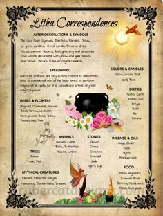 Litha The Summer Solstice | Book of Shadows