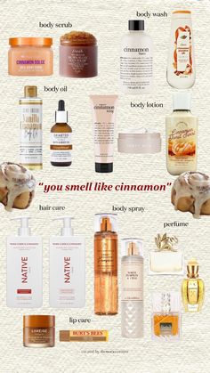 Immerse into the cozy warmth of the scents of autumn that captures the essence of comfort and sweetness 🍁    #autumnscents #cinnamon #cinnamongirl #autumn Cinnamon Body Care, How To Smell Like Cinnamon And Vanilla, How To Smell Like Cinnamon Buns, How To Smell Like Winter, How To Smell Like Cinnamon, Cinnamon Lotion, Cinnamon Perfume, Cinnamon Aesthetic, Smell Like Cinnamon