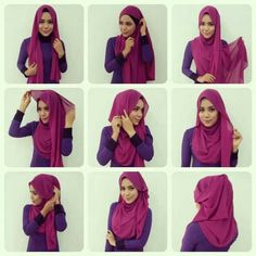 Hijab tutorial Simple Style Outfits