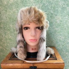 Xhilaration White Winter Trapper / Aviator Hat Nwt, Faux Fur, Nylon Quilted Fabric, Excellent Condition #6475 Adjustable Faux Fur Lined Hat With Ear Flaps, Adjustable Cap With Faux Fur Lining, Adjustable Faux Fur Trim Hats For Cold Weather, Adjustable Faux Fur Winter Hat, Adjustable Faux Fur Trim Cold Weather Hats, Adjustable Hats With Faux Fur Trim For Cold Weather, Winter Faux Fur Hat With Adjustable Fit, Adjustable Faux Fur Brimmed Hat, Adjustable Brimmed Faux Fur Hat