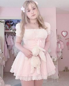 Bunny Coquette, Grace Aesthetic, Light Fashion, Kawaii Goth, Fashion Inspiration Board, Princess Style, Pink Outfits, Black Beauty