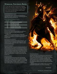 the back cover for warhammer the ghost rider