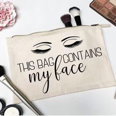 Makeup Bags Cricut, Cosmetic Bag Quotes, Packing Quotes