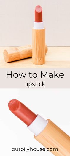 wooden tube of homemade lipstick, overlay text, close up of matte lipstick Lipstick Diy How To Make, Cosmetic Science, Lipstick Making, Make Your Own Lipstick, Diy Natural Makeup, Homemade Lipstick, Make Lipstick, Natural Colorants, How To Make Lipstick