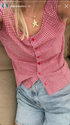 Halter Tank Top, Halter Tank, Gingham Tops, Print Crop Tops, Plaid Print, Cami Top, Womens Plaid, Cute Casual Outfits, Halter Top