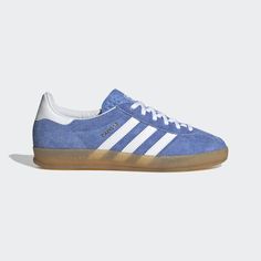 adidas Gazelle Indoor Shoes - Blue | Women's Lifestyle | adidas US Adidas Gazelle Indoor, Bold Shoes, Indoor Shoes, Adidas Sneaker, Adidas Blue, Sneakers Blue, Classic Shoes, Look Vintage, Adidas Gazelle