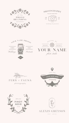 the logos and emblems for photographers