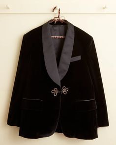 Black Tulip Tuxedo Jacket – BODE Luxury Black Shawl Collar Blazer, Formal Velvet Outerwear With Shawl Collar, Black Shawl Collar Evening Blazer, Black Shawl Collar Blazer For Evening, Black Evening Blazer With Shawl Collar, Tailored Velvet Tuxedo Outerwear, Velvet Tuxedo Blazer With Suit Collar, Evening Velvet Blazer With Suit Collar, Luxury Single Breasted Outerwear For Black Tie