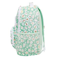 Gear up for school days and adventures of all kinds with our top-quality backpacks. Made of water-resistant polyester crafted from recycled plastic bottles, this roomy accessory allows you to take your laptop, books and more wherever you go. Featuring one-of-a-kind prints created by our San Francisco design team, this look means you'll have the coolest backpack around. DETAILS YOU'LL APPRECIATE Shell is made of rugged, water-resistant 600-denier 100% recycled polyester (PET). The large backpack End Of School Year Nylon Backpack With Zipper Closure, Nylon Backpack For End Of School Year, Casual School Backpack With Water Bottle Pocket, Recyclable Travel Bag For Back To School, Back To School Nylon Backpack With Adjustable Straps, Back To School Rectangular Backpack With Water Bottle Pocket, Casual Recyclable School Bag, Back To School Nylon Backpack With Water Bottle Pocket, Casual School Bags Recyclable