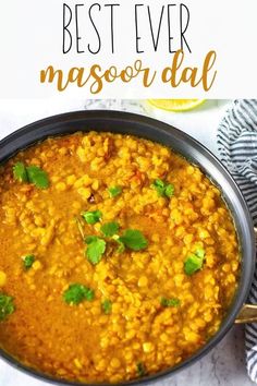 the best ever masoor dali recipe in a pan