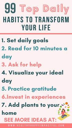 Meditation Prompts, New Habits To Start, Daily Habits Of Successful People, Good Daily Habits, Habits To Change Your Life, Creating Habits, Habits To Improve Your Life