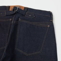 This limited edition jean from Full Count feels like it is straight out of the history books. The 1930s model is a loose fitting jean with a mid to high rise which gives the classic American workwear shape. The back pockets feature exposed rivets and are left plain on this jean as they overlap the yoke seam in a unique style. The cinch-back is there but is positioned a little lower to allow the centralised, limited edition patch to peep out from the top. The fabric features a broken twill which 1930s Model, American Workwear, Classic American, History Books, Rivets, The History, Straight Jeans, Unique Style, Work Wear