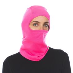 Warm and functional, this balaclava combines all the benefits of a hat and neck gaiter into one great item! Great for use under a hat or hood of a jacket, this item will soon become a fan favorite. Cover your head, ears, and mouth on the coldest of days, or pull it back and just utilize the neck covering if the temperatures rise. Versatility abounds with this balaclava. Fabric Fiber Content: 100% Merino Wool Knit: 235 g/m2 Midweight Interlock Knit Microns: 18.5 Micron Fibers UPF Rating: 50+ Tota Warm Solid Balaclava For Winter Sports, Warm Solid Color Balaclava For Winter Sports, Cold Weather Balaclava Beanie, Solid Color Balaclava For Cold Weather, Fitted Windproof Balaclava For Winter Sports, Windproof Solid Balaclava For Skiing, Midweight Balaclava For Winter, One Size Full Face Balaclava For Outdoor, One Size Fits Most Full Face Balaclava For Outdoor