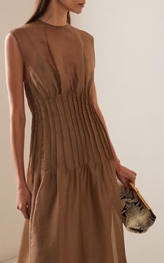 Wes Pleated Silk Maxi Dress By Khaite | Moda Operandi