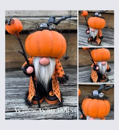 this is an image of a pumpkin gnome