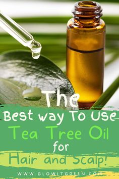 Find out how to get hair and scalp benefits of Tea Tree oil with Glowitgreen.com! This potent oil is fantastic for scalp issues and promoting hair growth! Tee Tree Oil For Hair, Tea Tree Hair Oil, Tea Tree Oil For Hair Dandruff, Essential Oils For Scalp And Hair, Tea Tree For Hair, Scalp Oil For Dry Scalp, Tea Tree Oil For Hair Growth, Tea Tree Oil For Scalp, Tea Tree Oil Uses For Hair