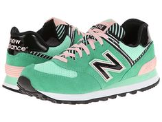 New Balance Classics WL574 574 New Balance Women, 574 New Balance Women Outfit, New Balance Women Outfit, Nb 574, 574 New Balance, Green New Balance, New Balance Classics, Spring Things, Trendy Shoes Sneakers