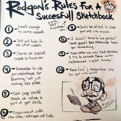 the rough rules for a successful sketchbook