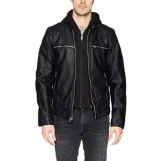 Hooded Moto Original Leather Jacket for Men - Leather Jacket Urban Leather Jacket With High-quality Zipper For Winter, Urban Leather Jacket With Ykk Zipper For Winter, Fall Biker Outerwear With Double-lined Hood, Fall Biker Style Outerwear With Double-lined Hood, Biker Style Outerwear With Double-lined Hood For Fall, Fitted Leather Jacket With Double-lined Hood, Hooded Moto Biker Jacket For Fall, Hooded Biker Jacket With Zipper Closure, Casual Leather Biker Jacket With Detachable Hood