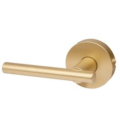 an image of a brass door handle on a white background