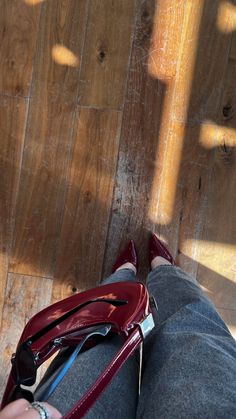 Cherry Lady Aesthetic, Classy Dark Feminine, Shoes Pics Aesthetic, Red Kitten Heels Outfit, Classy Shoes Heels, Heels Aesthetic Classy, Cherry Heels, Cherries Aesthetic, Pointed Heels Outfit