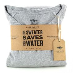 the sweater saver has a tag hanging from it's front and back end