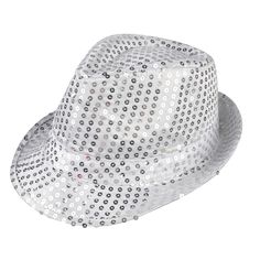 PRICES MAY VARY. Material:Jazz sequins fedora hat is made of high quality polyester,durable to use,comfortable to wear. Size:The jazz hat circumference is about 56-58cm/22-22.83 inches.One size fits most men and women, easy to wear and take off,please confirm the size information before purchasing. Unique Design:Sequins sparkle on the hat.Wearing it will makes you more attractive and outstanding,be the focus of the stage or party. This sequin fedora hat is suitable for Christmas,New Year,Concert Winter Party Hats With Short Brim, Winter Party Fedora Costume Hat, Winter Party Fedora With Brim, Year Concert, Theme Costumes, New Year Concert, Jazz Party, Jazz Hat, Fedora Hat Men