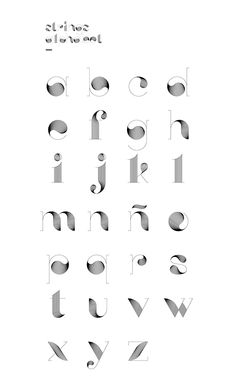 the alphabet is made up of different shapes and sizes