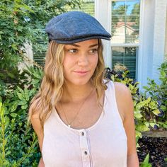 Mikey Womens Charcoal Cap Women Wearing Hats, Flat Cap Women, Luis Guzman, American Hat Makers, Leather Cowboy Hats, Hats Baseball Caps, Ivy Cap, Hats Baseball, Scottish Plaid