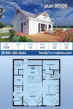 the floor plan for a small house with 3 beds and 2 baths in each room