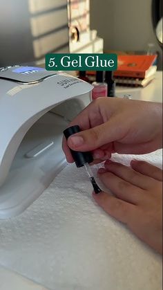 How to make press-on nails last longer - gel curing nail tutorial #shorts #nailtutorial #diy Gel Curing Press On Nails, How To Make Press On Nails Last, How To Make Gel X Nails Last Longer, Diy Press On Nails Tutorials, Make Press On Nails Last Longer, Press On Tutorial, How To Make Gel Nails Last Longer, How To Make Gel Nails, Gel Builder Nails Diy